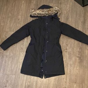 North face navy parka